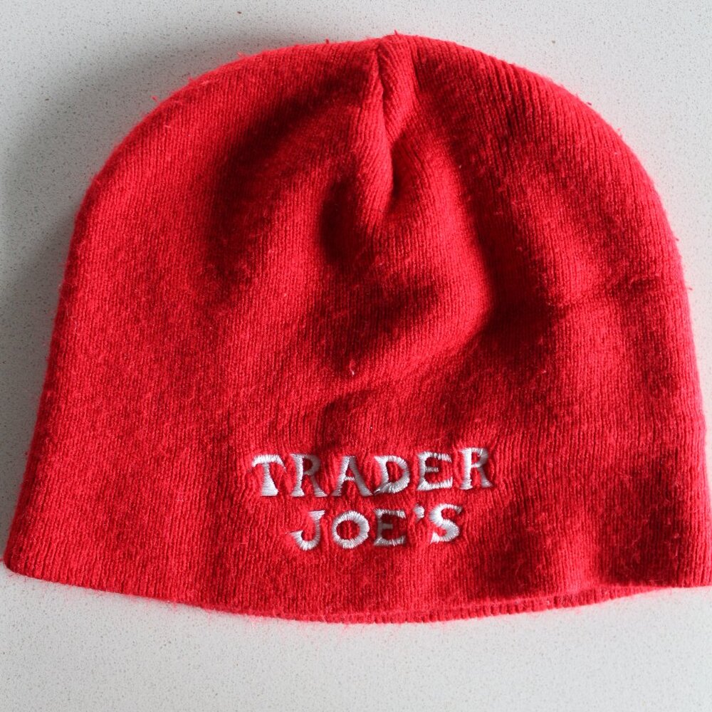 Trader Joe's Red Beanie